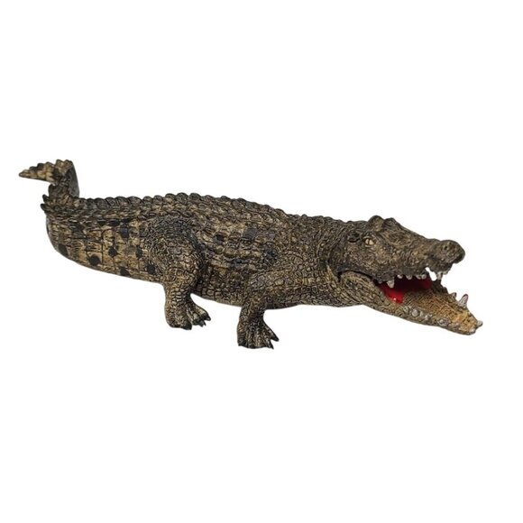 Schleich Other - 2014 Schleich Alligator Crocodile Collectible Toy Figure Movable Jaw 7" Retired